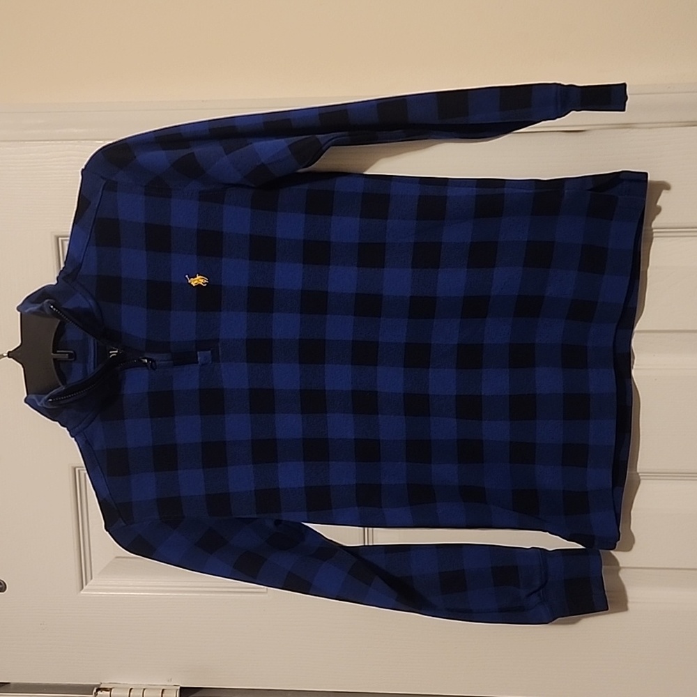 Polo Ralph Lauren boys cotton plaid shirt size M (10-12), like new